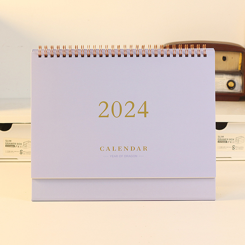 2024 Desktop Calendar Foldable Schedule Table Planner Desk Calendars ...