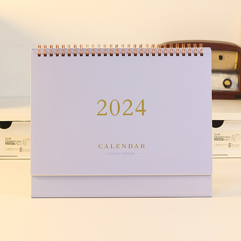 2023 & 2024 Desktop Calendar Portable Schedule Table Planner Daily