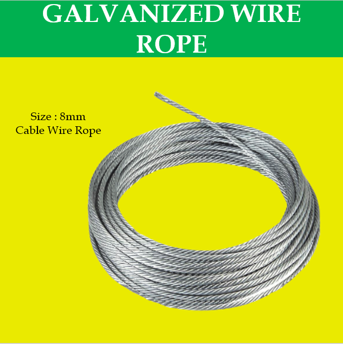 MAGO Steel Cable 4mm 5mm 6mm 8mm 10mm 10m30m Galvanized Steel Wire