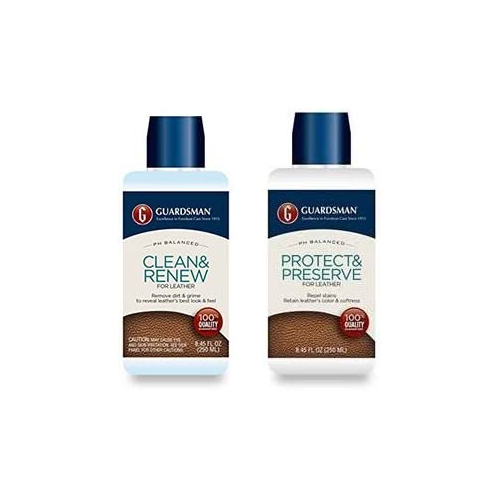 Guardsman Leather Care Bundle Leather Cleaner and Leather Protector
