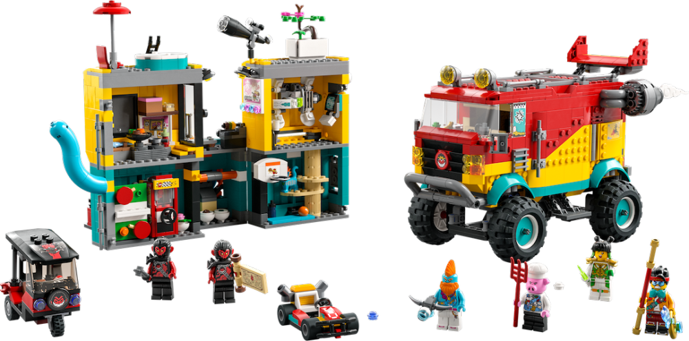 【Official】 LEGO 80038 Monkie Kid’s Team Van 8003pcs 9+