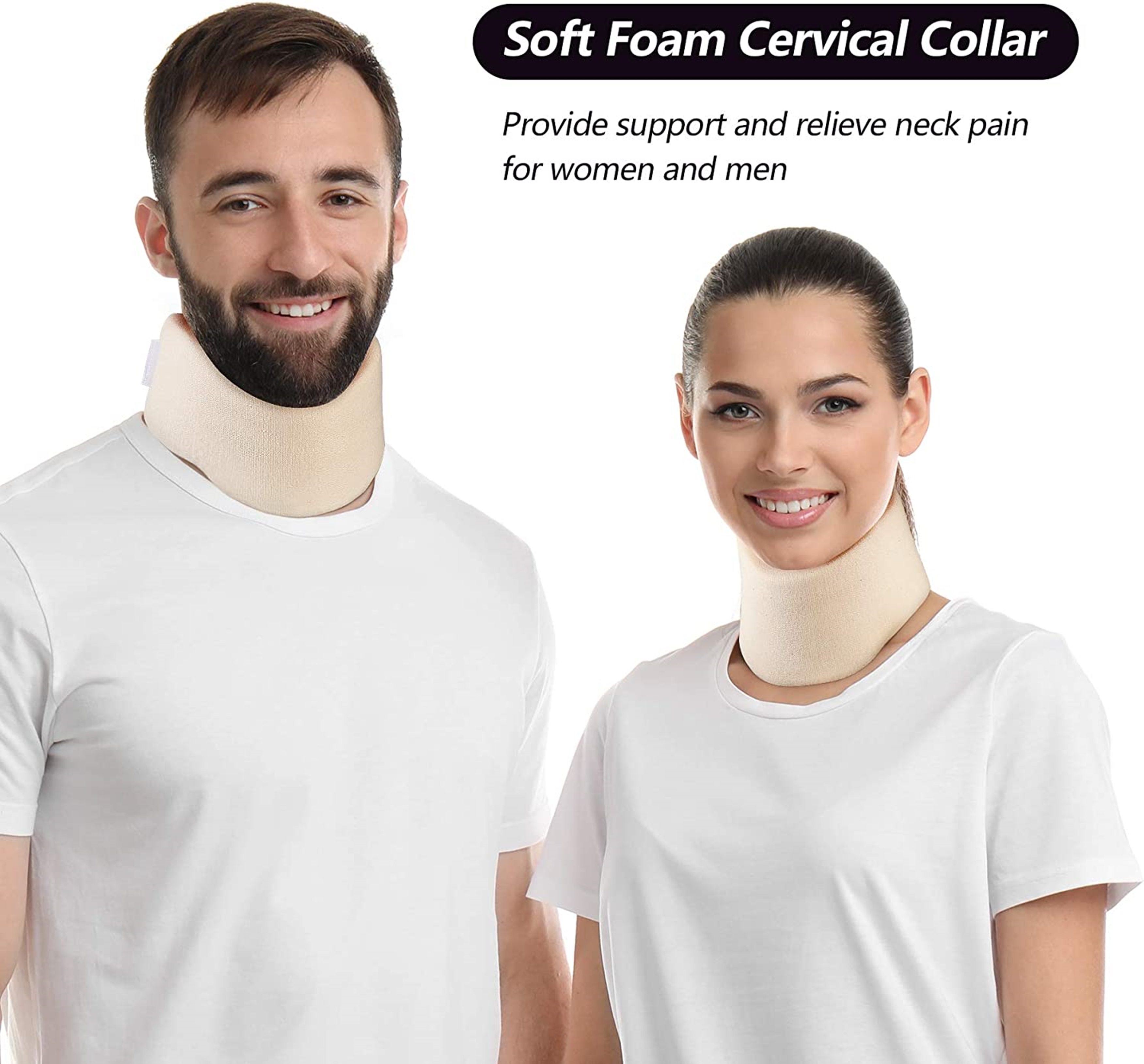 3.5 Soft Foam Cervical Collar  Neck Brace for Pain & Injury