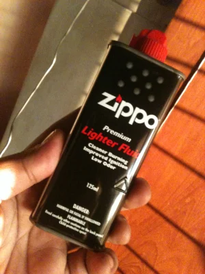 Premium Lighter Fluid 125ml/4oz (Zippo) for refill fluid for your Windproof Lighter & Permanent Flin