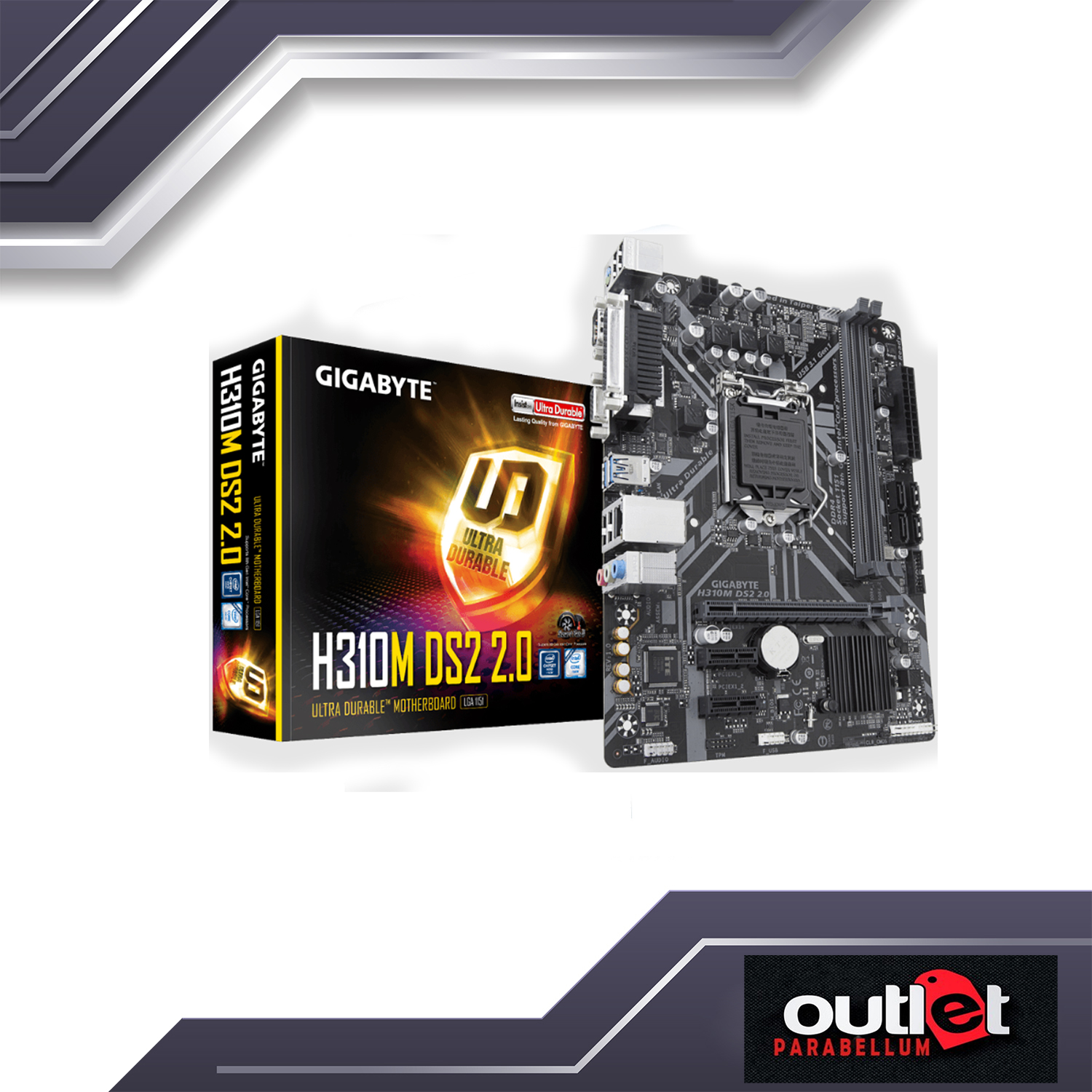 Ultra Durable Gigabyte H310m H Socket 1151 GIGABYTE MB Sc LGA1151