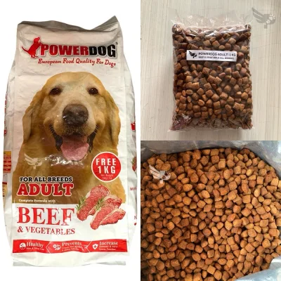 POWERDOG ADULT 1KG REPACKED - BEEF & VEGETABLES – FOR ALL BREEDS – DRY DOG FOOD PHILIPPINES – POWER DOG 1 KG - petpoultryph