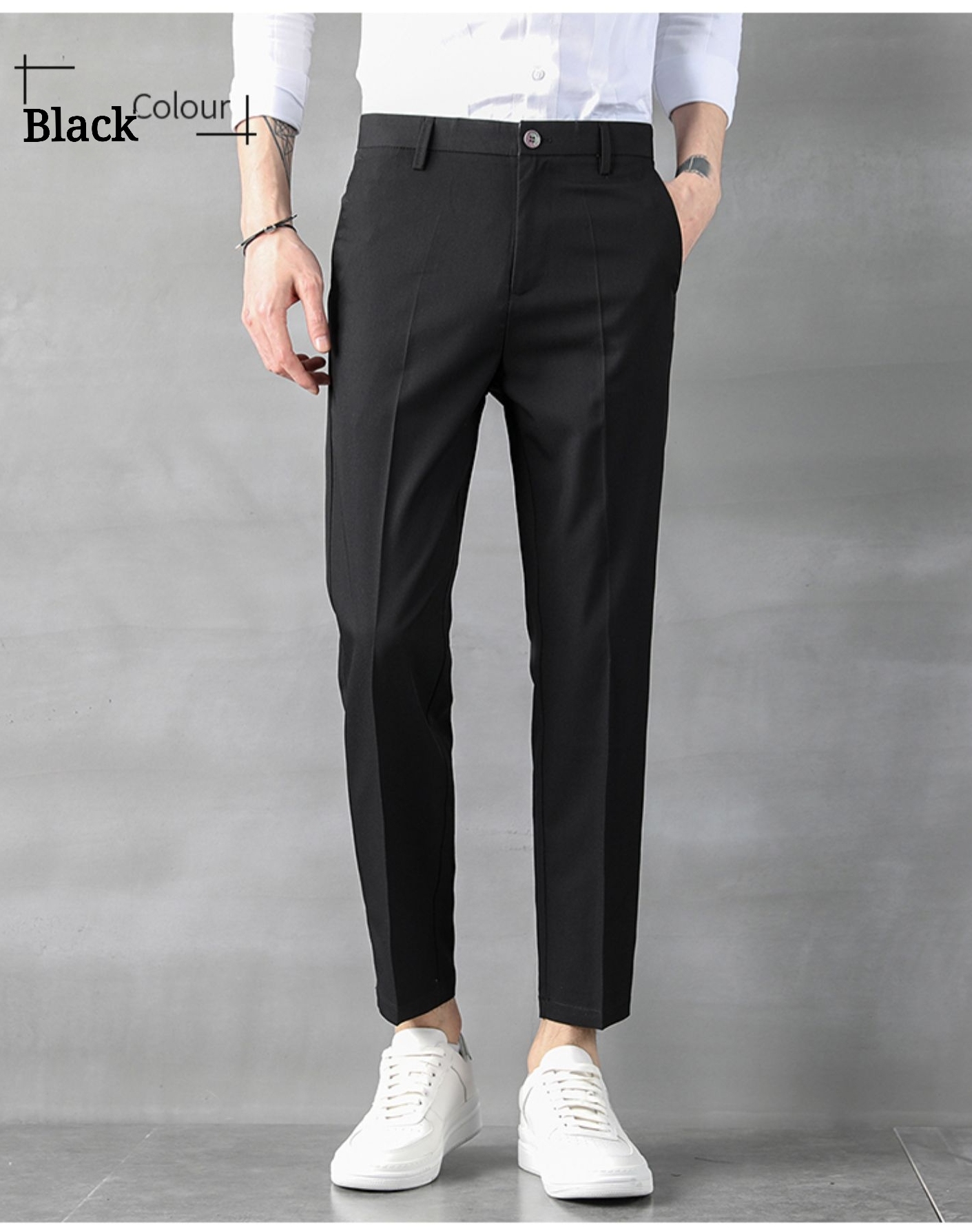 HUILISHI 6 COLOUR KOREAN CASUAL FASHION MEN SUIT PANTS