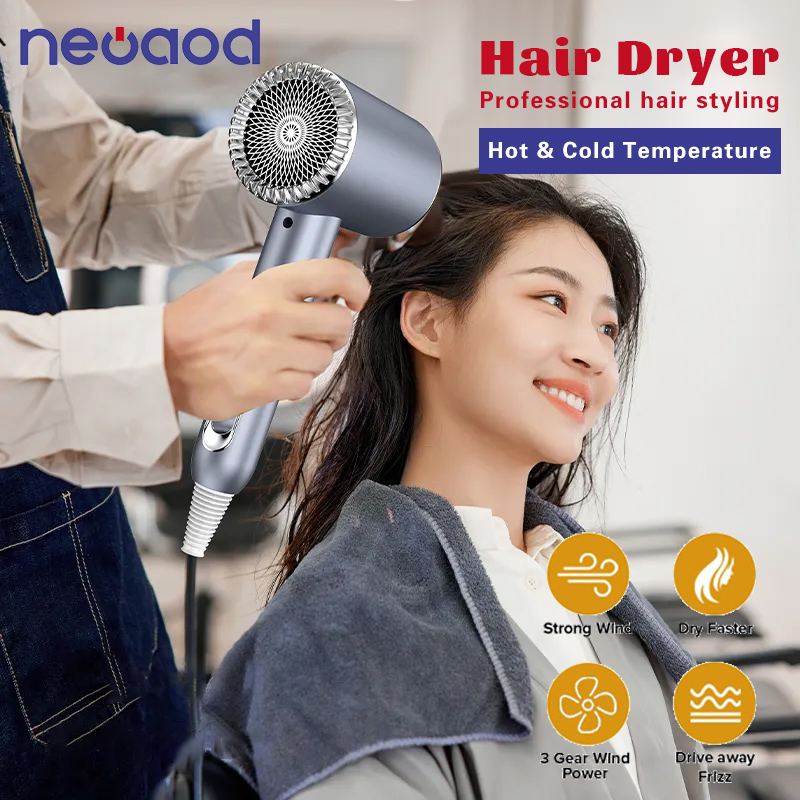 Professional Hair Dryer Blue Light Anion Care Hair Blower High Speed Hair  dryer Salon Dryer Hot &Cold Wind Negative Ionic Blow Dryer Hair Blower  Hammer Portable Hair Care Quick Dry Salon Small