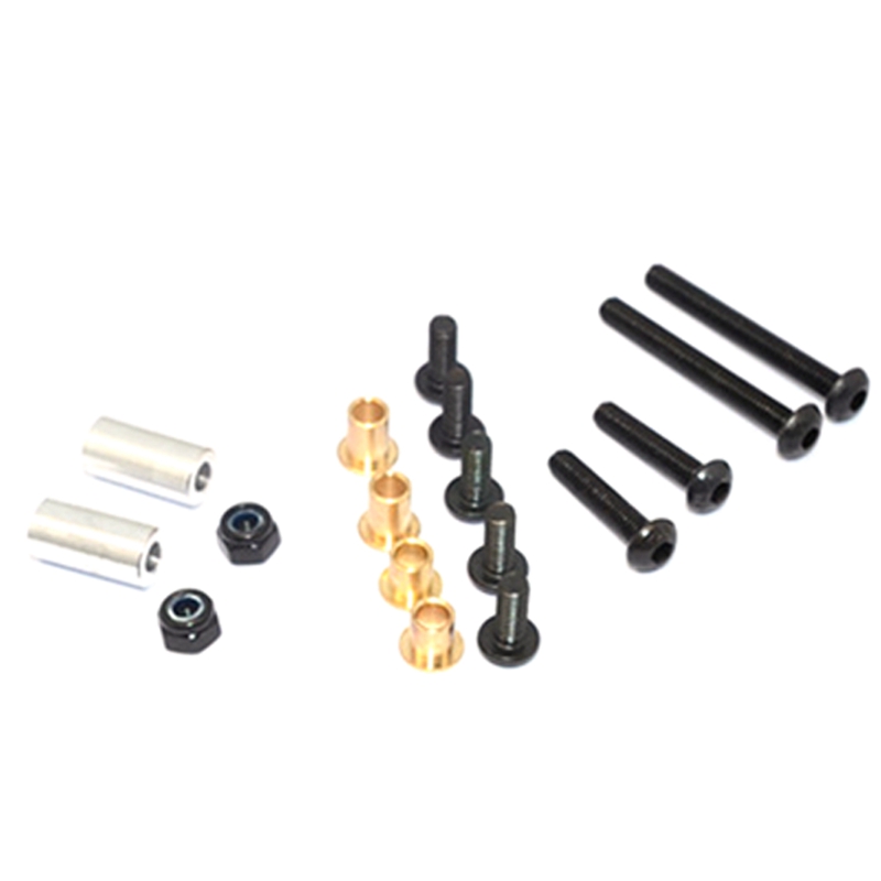 GPM Aluminium Rear Damper Plate Für Tamiya TT02B – 1 Stück In Orange