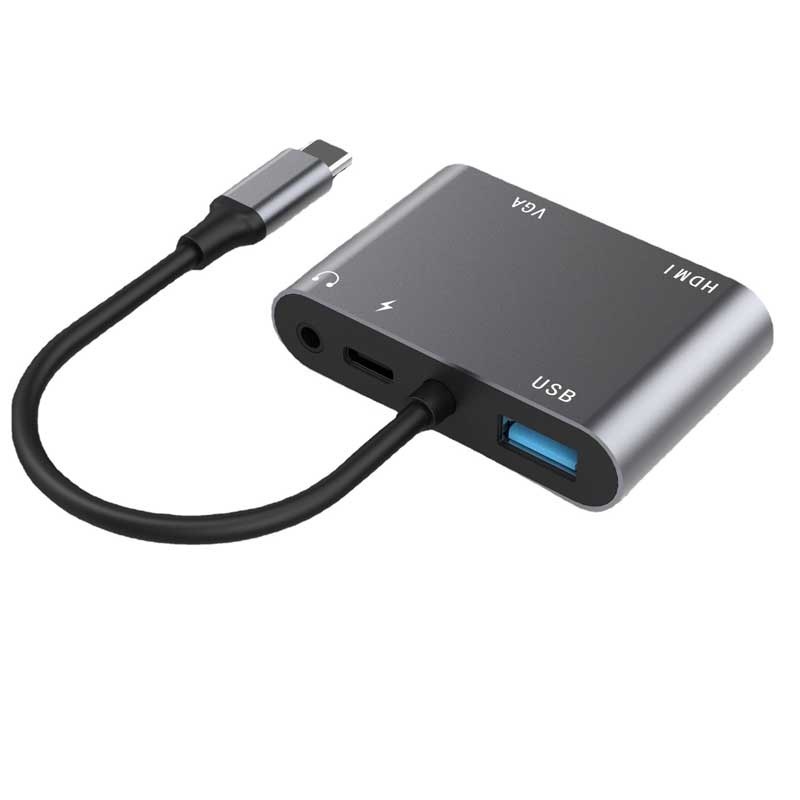 USB 3.04K Type C To HDMI Converter/ 5 In 1 Docking Station with 3 ...