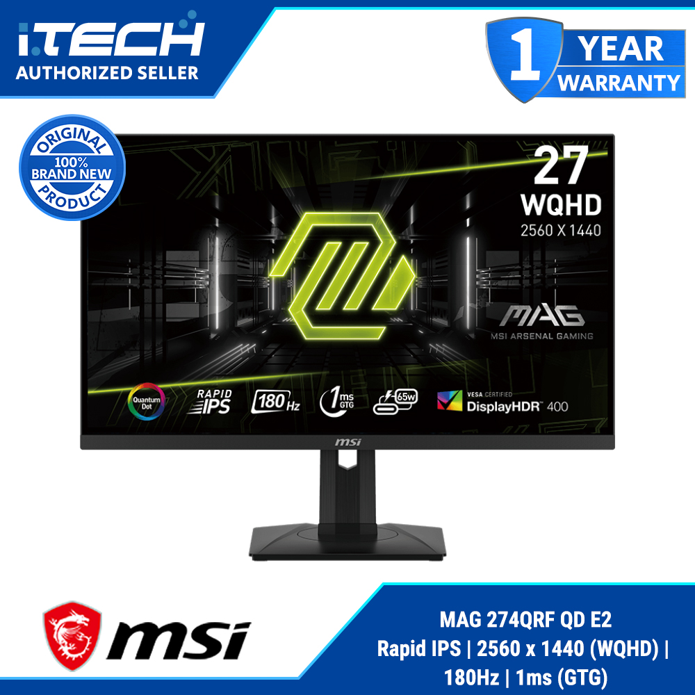 MSI MAG 274QRF QD E2 Gaming Monitor 27