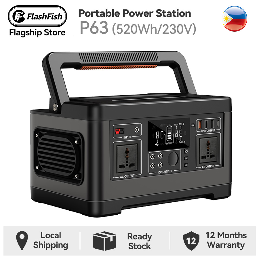 €366.99 for Flashfish P63 Portable Power Station 140400mAh/520Wh