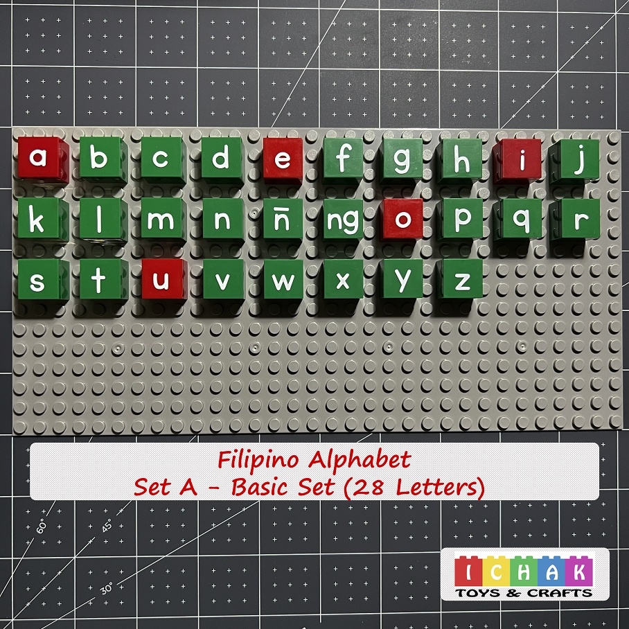 COD Filipino Alphabet Bricks / Alphabricks Letter Alphablocks | Lazada PH