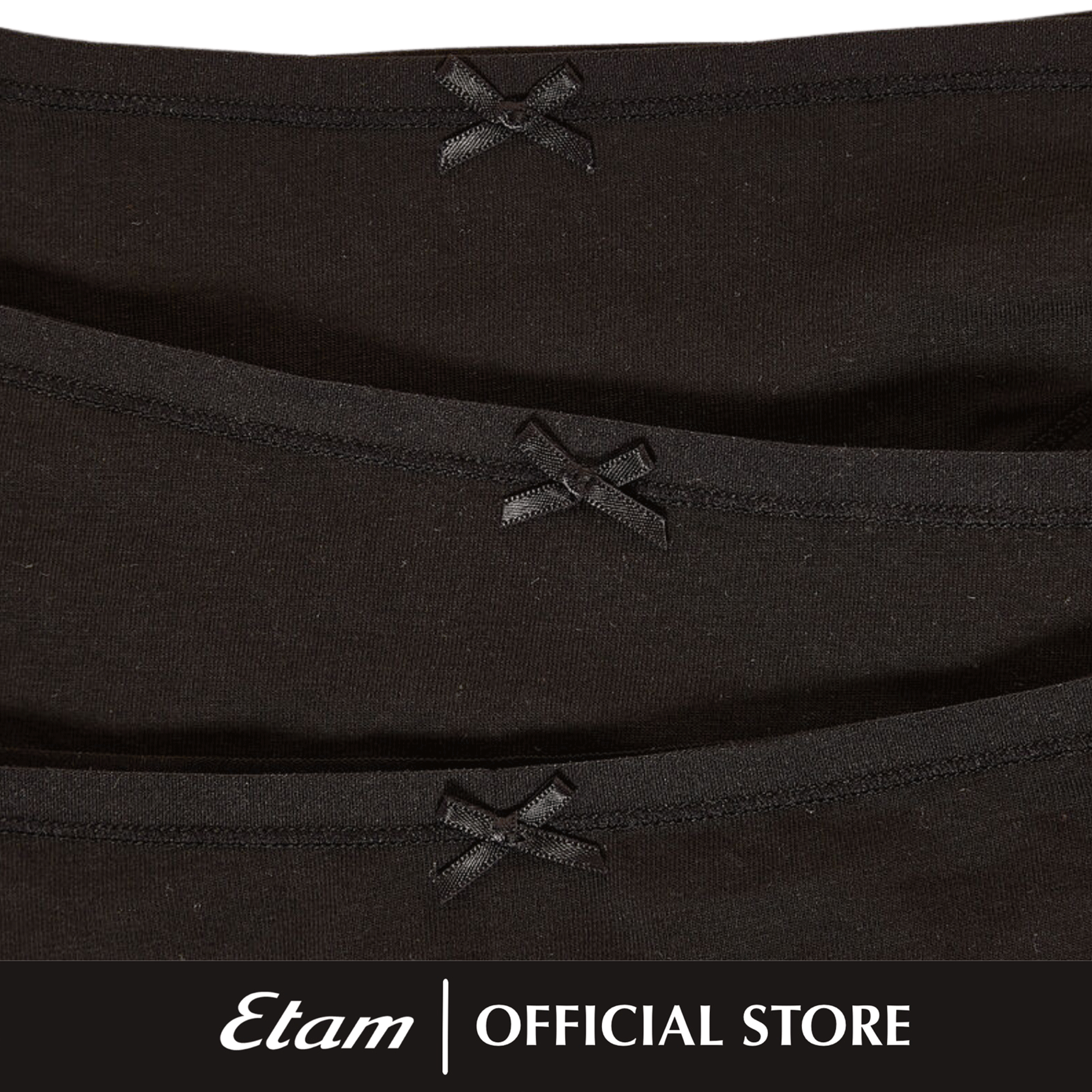 Etam Pack of 3 Plain Hipster Panties - Panty 3 pcs for Women