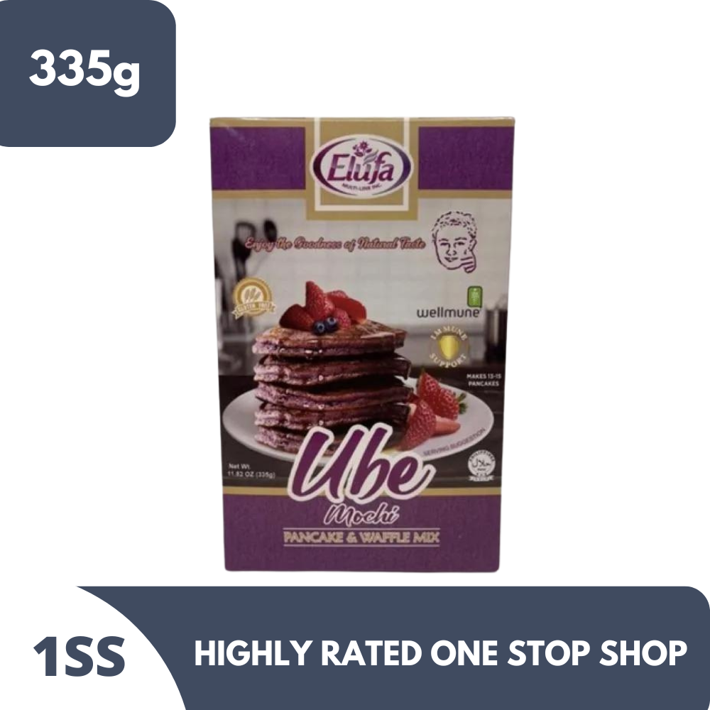 Elufa Ube Mochi Pancake & Waffle Mix 335g Lazada PH