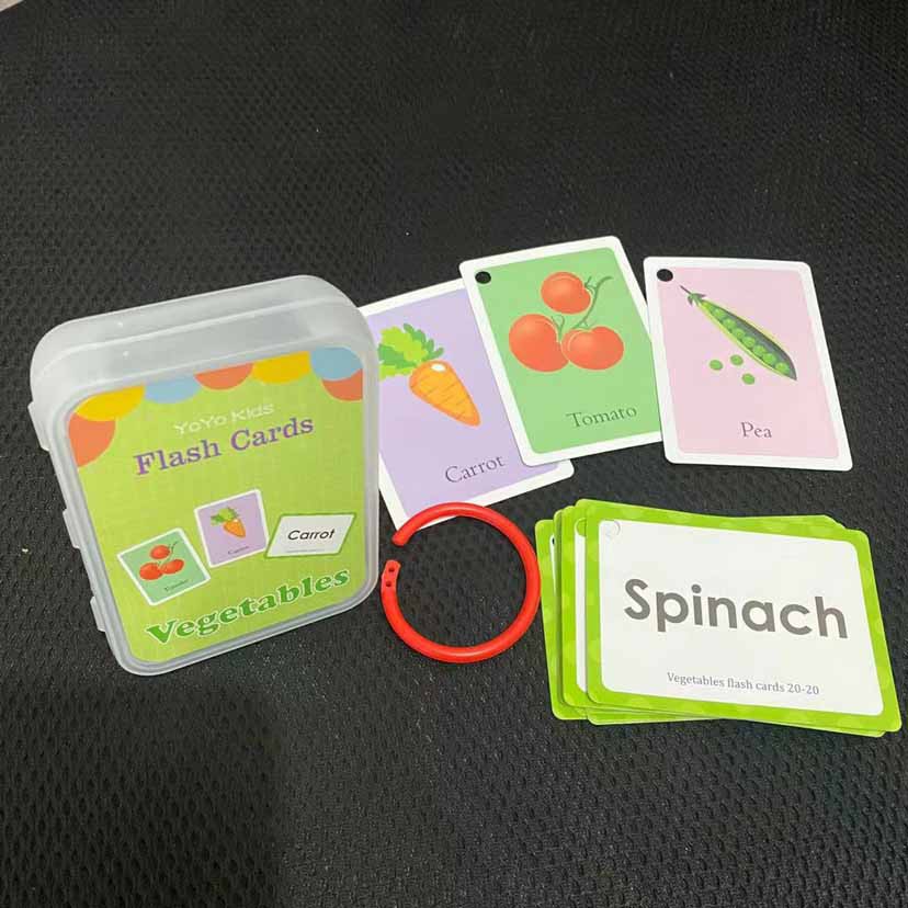 Cozy Baby Preschool English Learning Flash Cards Montessori Educational