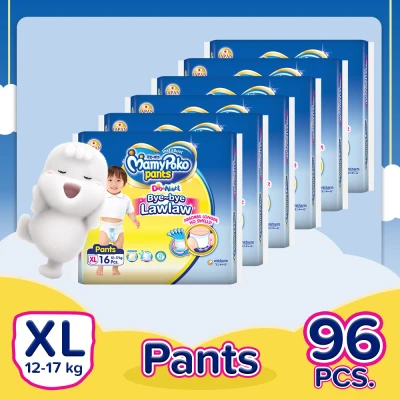 MamyPoko Instasuot XL (12-17 kg) - 16 pcs x 6 packs (96 pcs) - Diaper Pants