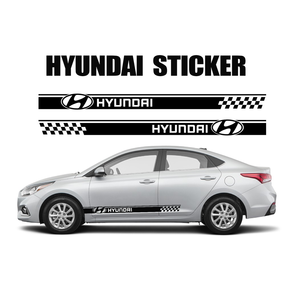 Hyundai Door Panel Sticker decals 1 pair Lazada PH