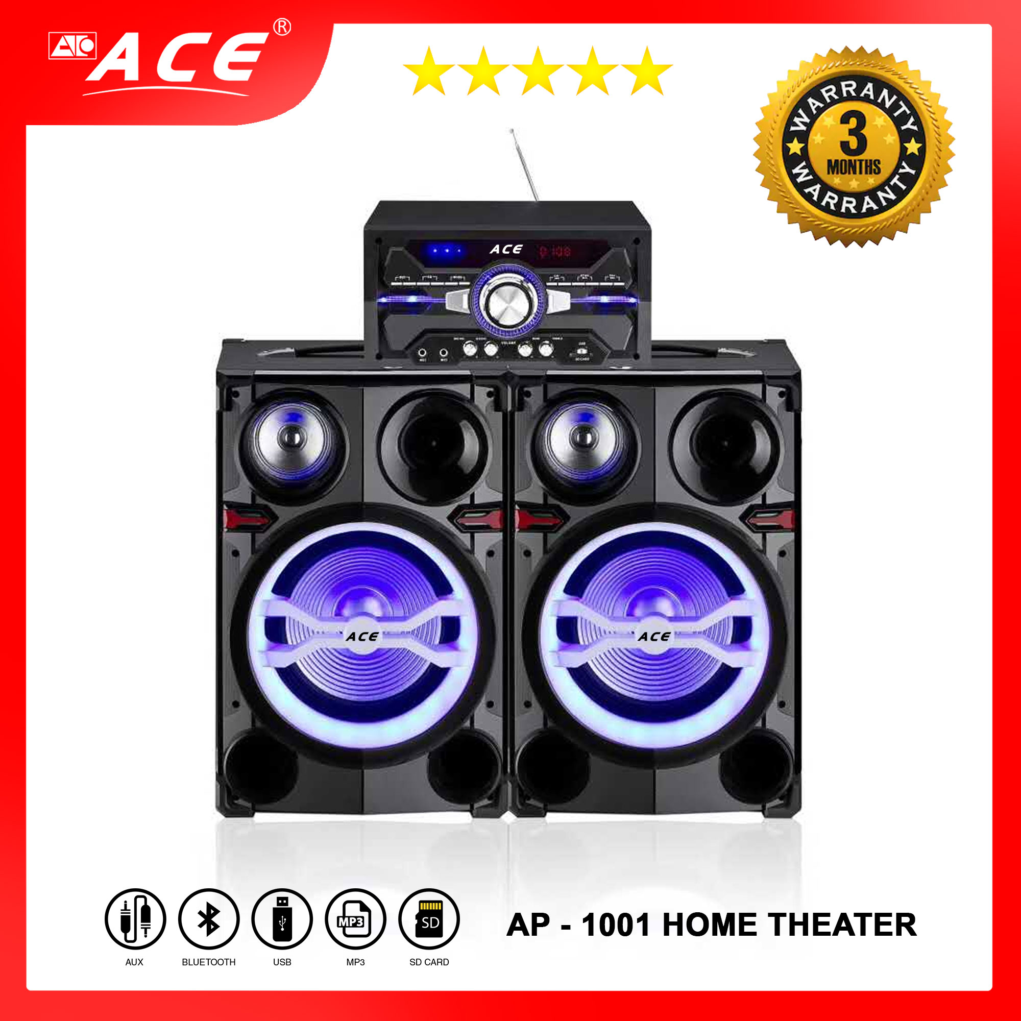 ACE 2.0 CHANNEL COMPONENT HOME THEATER SYSTEM (AP1001) Lazada PH