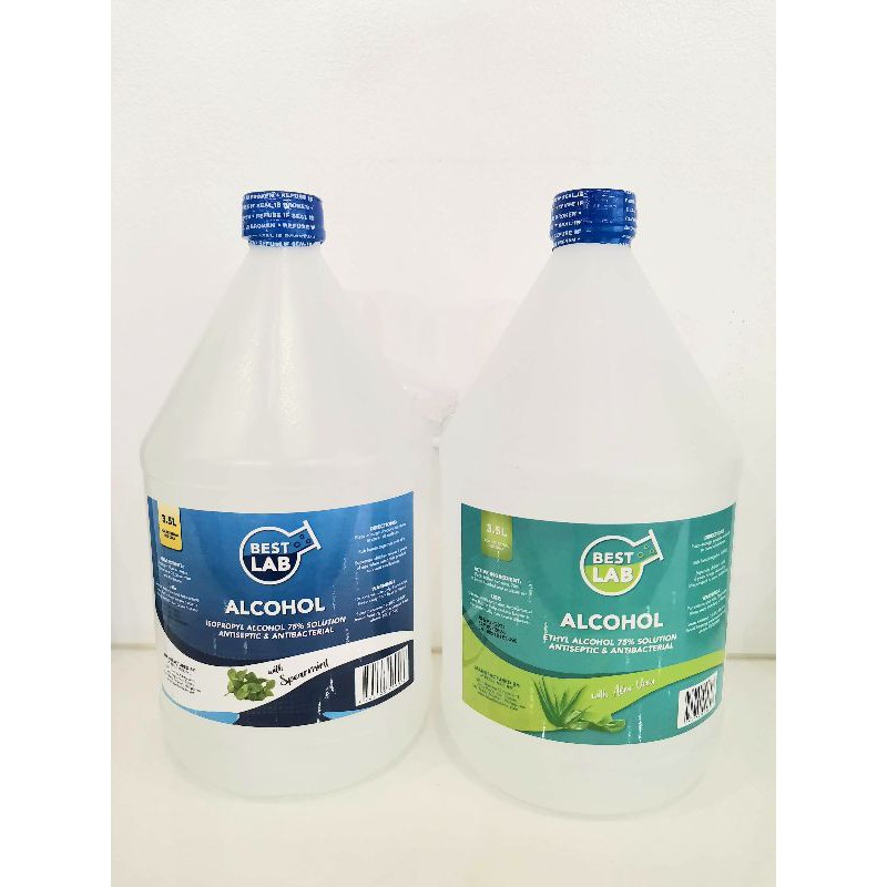 SCENTED BEST LAB ISOPROPYL AND ETHYL ALCOHOL, 75 Solution/Spearmint