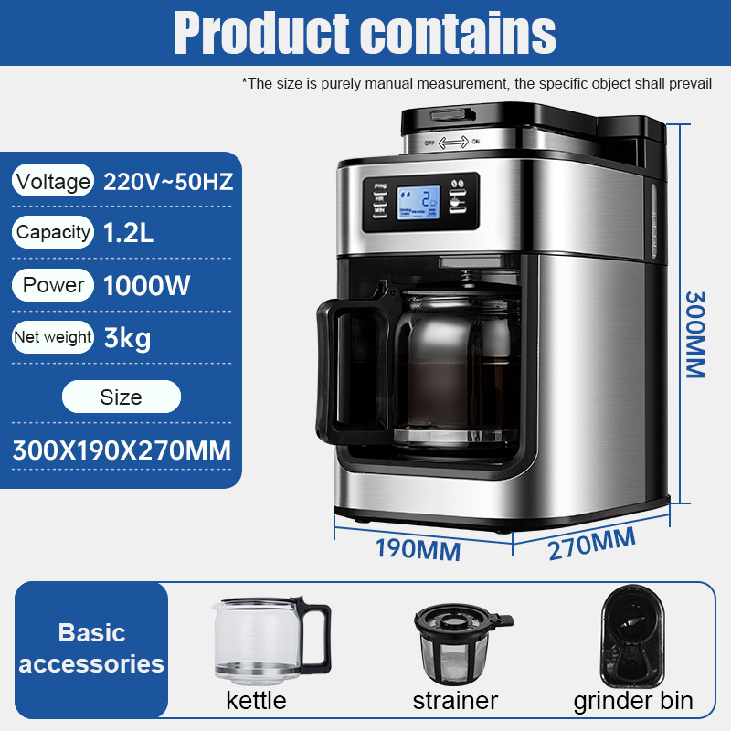 TINME Coffee machine Semiautomatic coffee machine Espresso/Americano