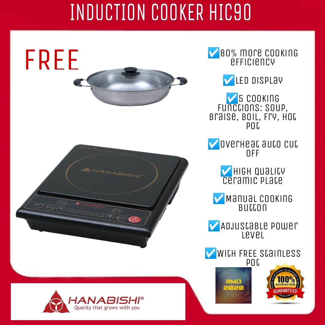 INDUCTION COOKER HANABISHI HIC90 Lazada PH