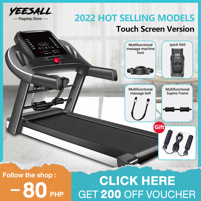 yeesall 3.5HP treadmill luxury thread mill exercise machine 10.1 Inches