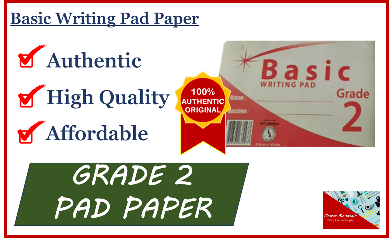 Basic Grade 2 Writing Pad 1 Pad Lazada PH Basic grade 2 writing pad 1 pad lazada ph