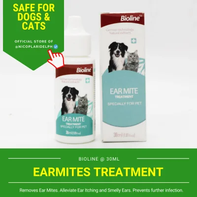 Bioline Earmite Treatment for Dogs and Cats (30ml)