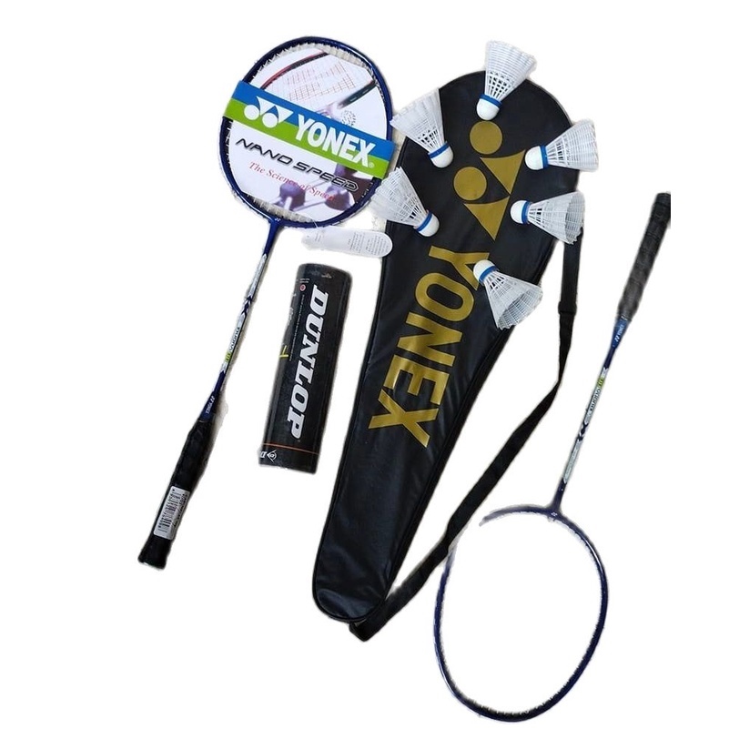 2023 1 PAIR YONEX BADMINTON DOUBLE W/OUTJ RACKET RANDOM COLORS DESIGN