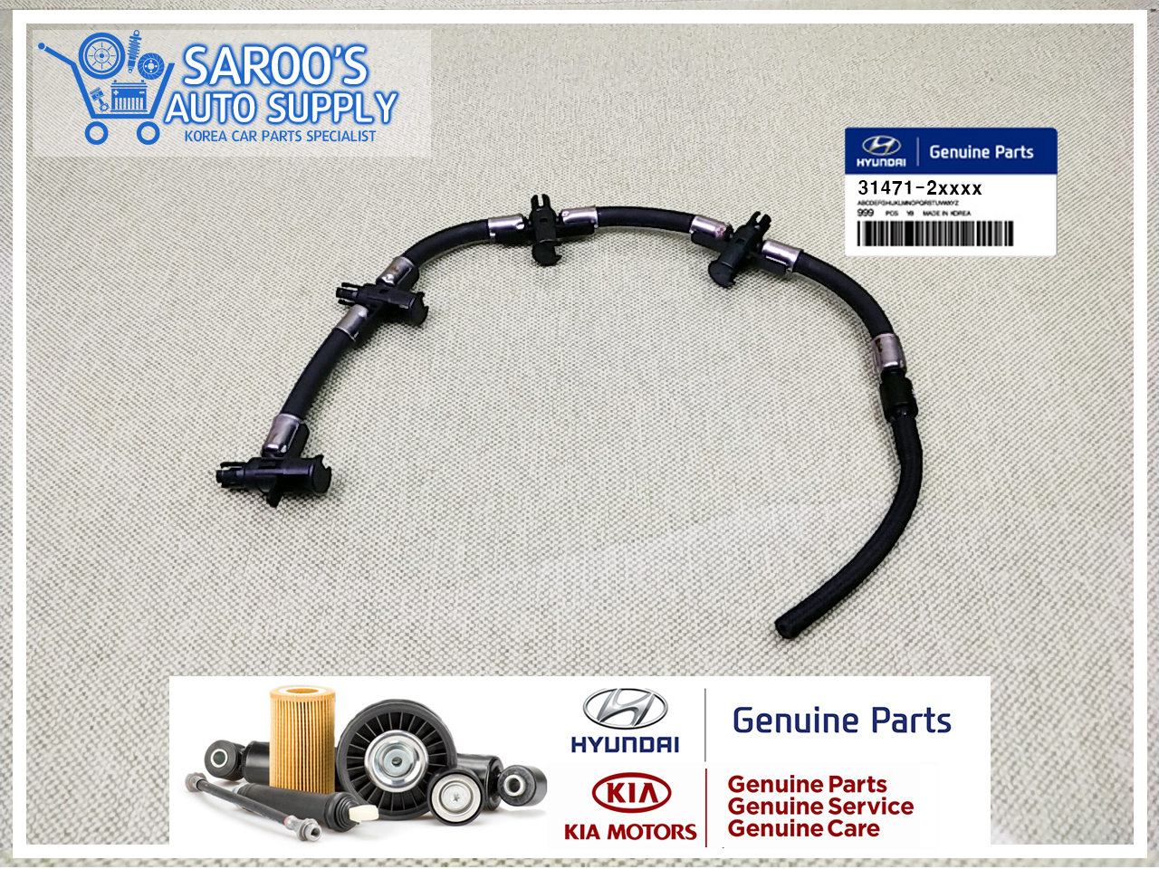 Genuine Hyundai 31316-33000 Filter to Delivery Pipe Hose 