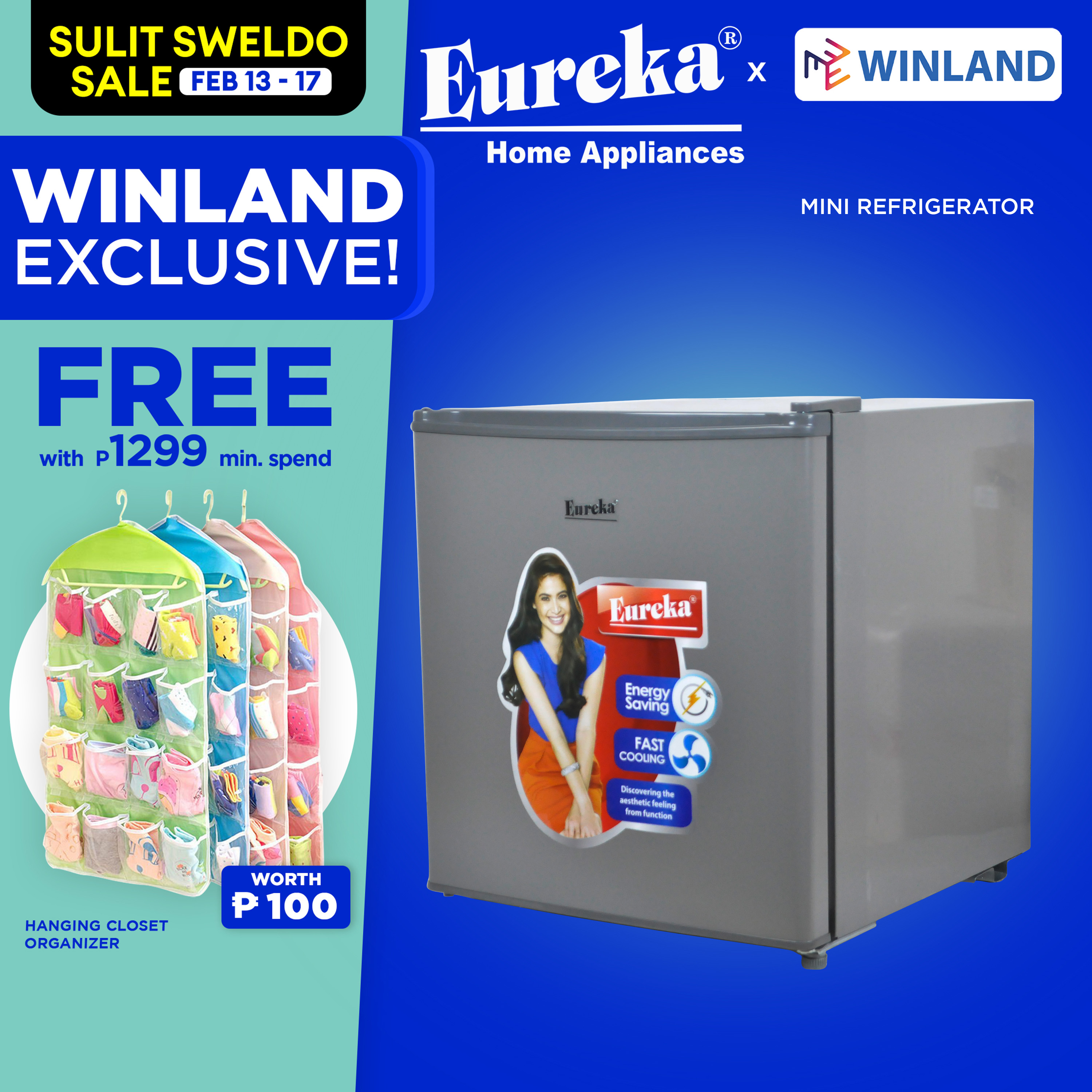 Eureka By Winland Bottle Cooler Bar Mini Refrigerator Ebr K18 Lazada Ph