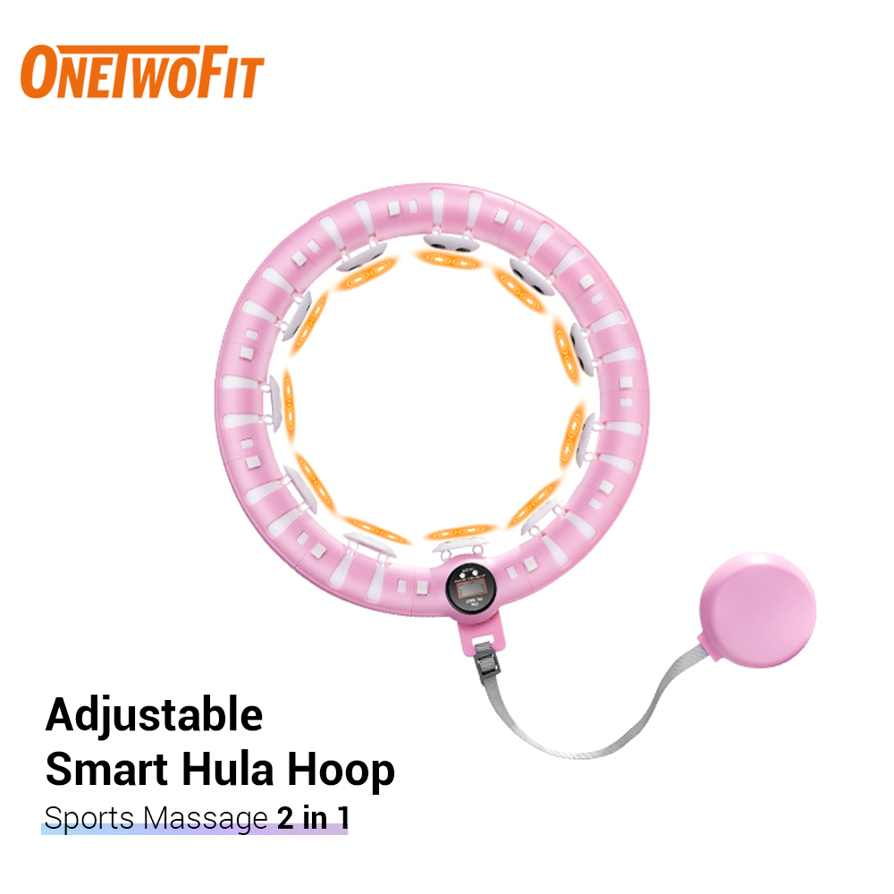 28 Detachable Knots 360° Massage Non-Fall Exercise Hoola Hoops and Fitness Equipment with Intelligent Counter Suitable for Adults and Kids Smart Weighted Hula Hoop for Adults Weight Loss 