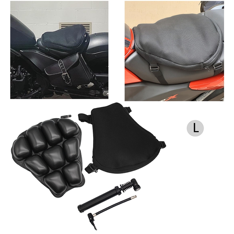 3d Motorcycle Comfort Gel Seat Cushion Motorbike Air Cover For Cruiser
