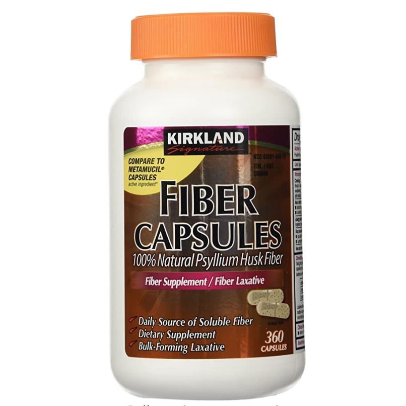 Kirkland Signature Fiber Capsule 100 Psyllium Husk 360 capsules Lazada PH