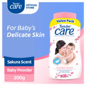 Tender Care Sakura Scent Hypo-Allergenic Baby Powder 200g
