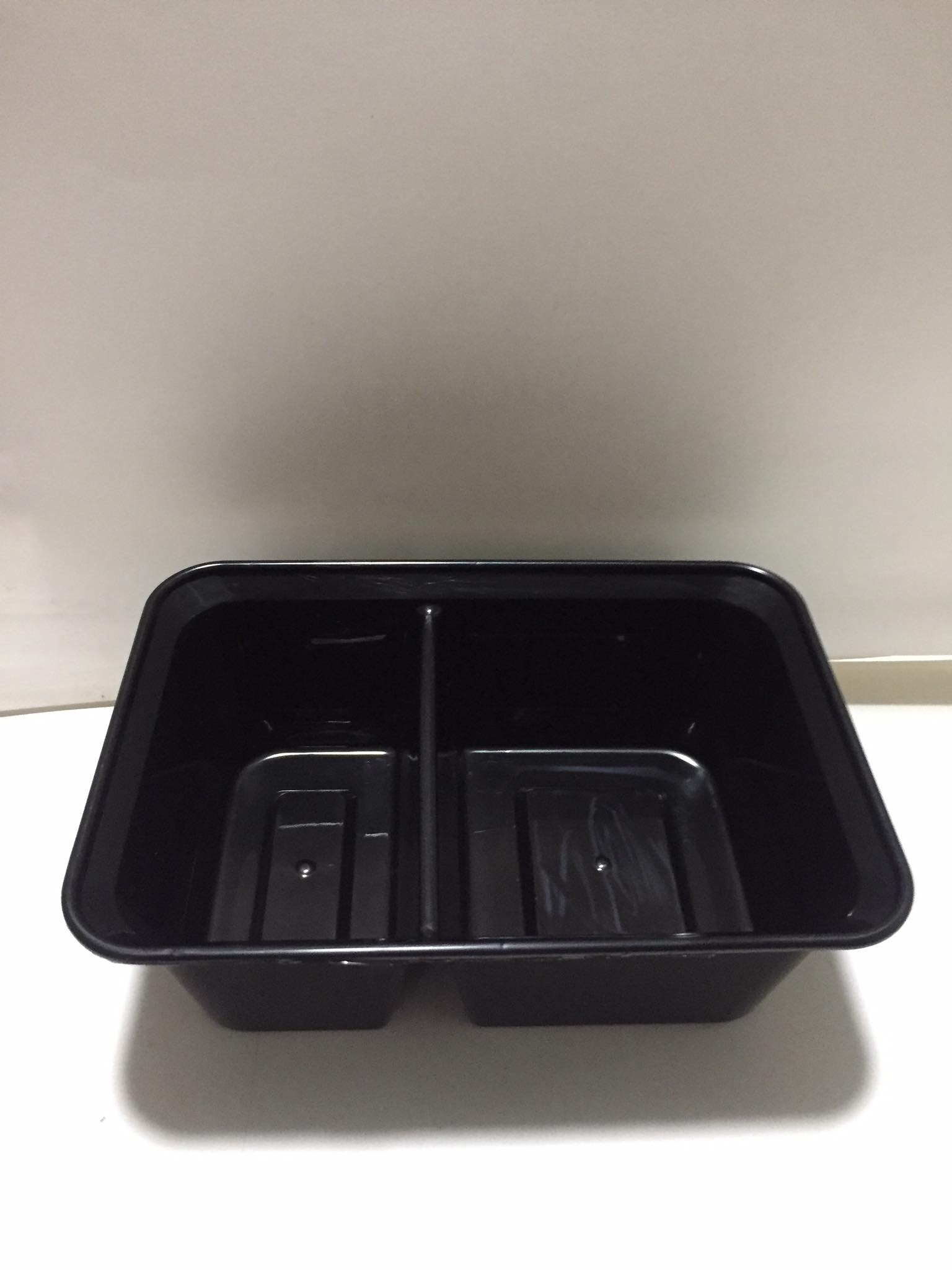 2 Division Microwavable Container w/ Flat Lid Sold by 5pcs per pack ...