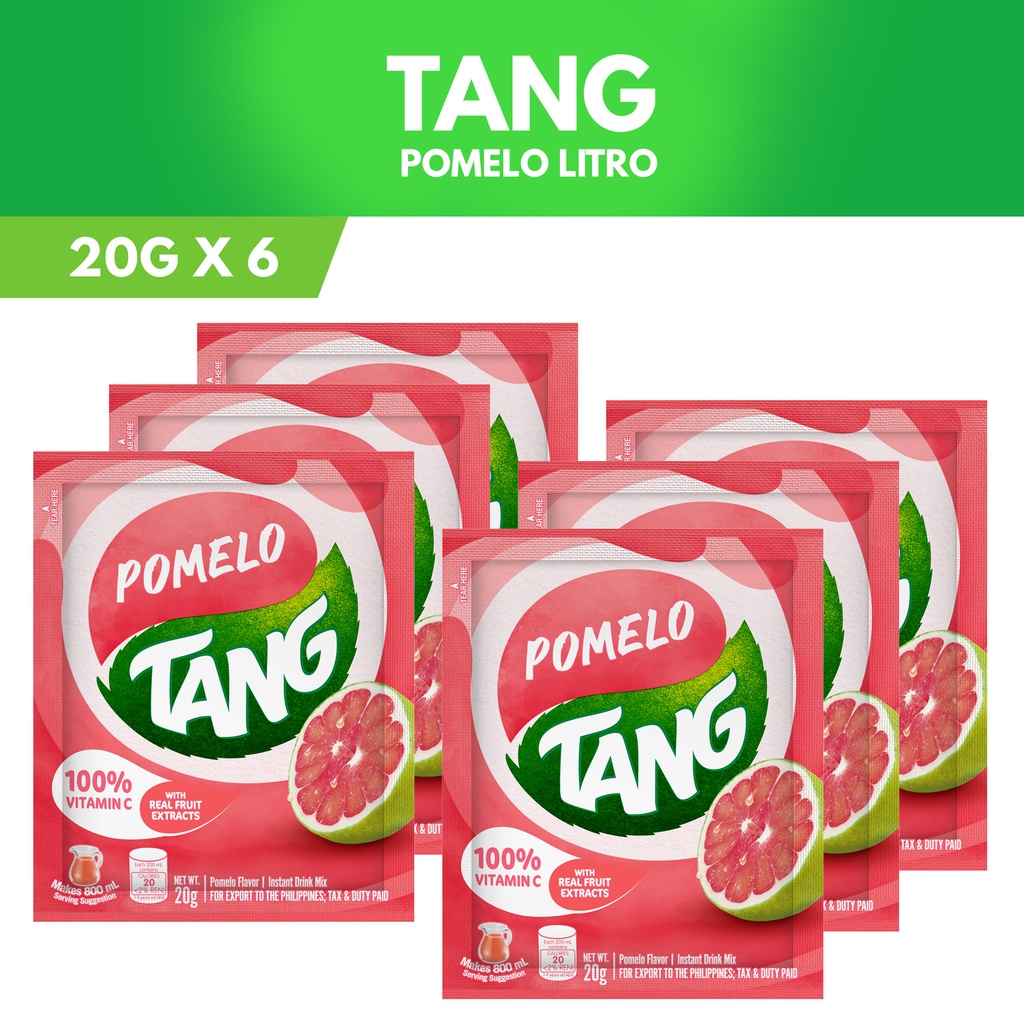 Hot sale Tang Powdered Juice Pomelo Litro 20g Pack of 6 Lazada PH