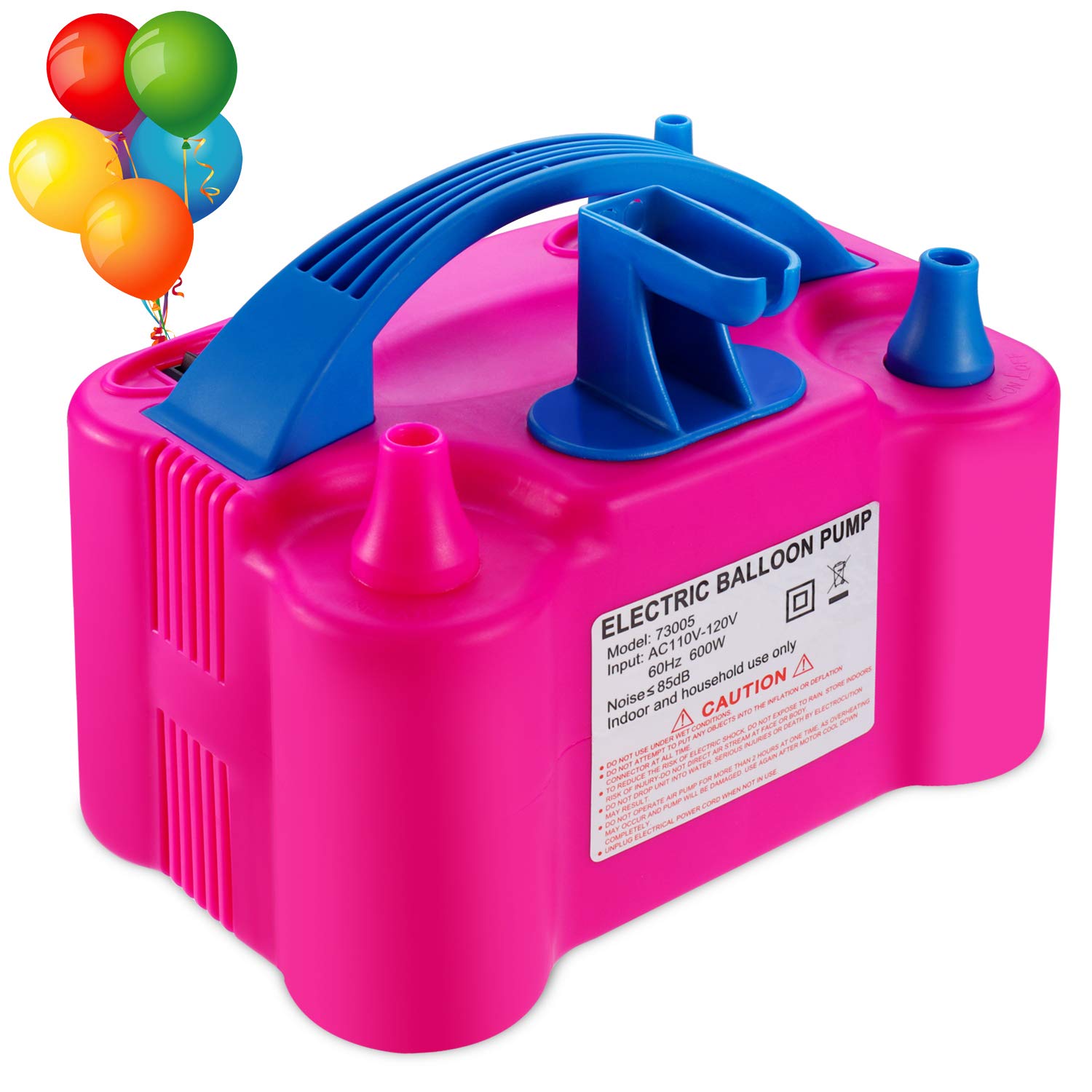 Pink Color Balloon Pump Electric Portable Air Filler Machine for Balloons  220V 600W Dual Nozzle Inflator - China Inflator Pump and Blower Pump price