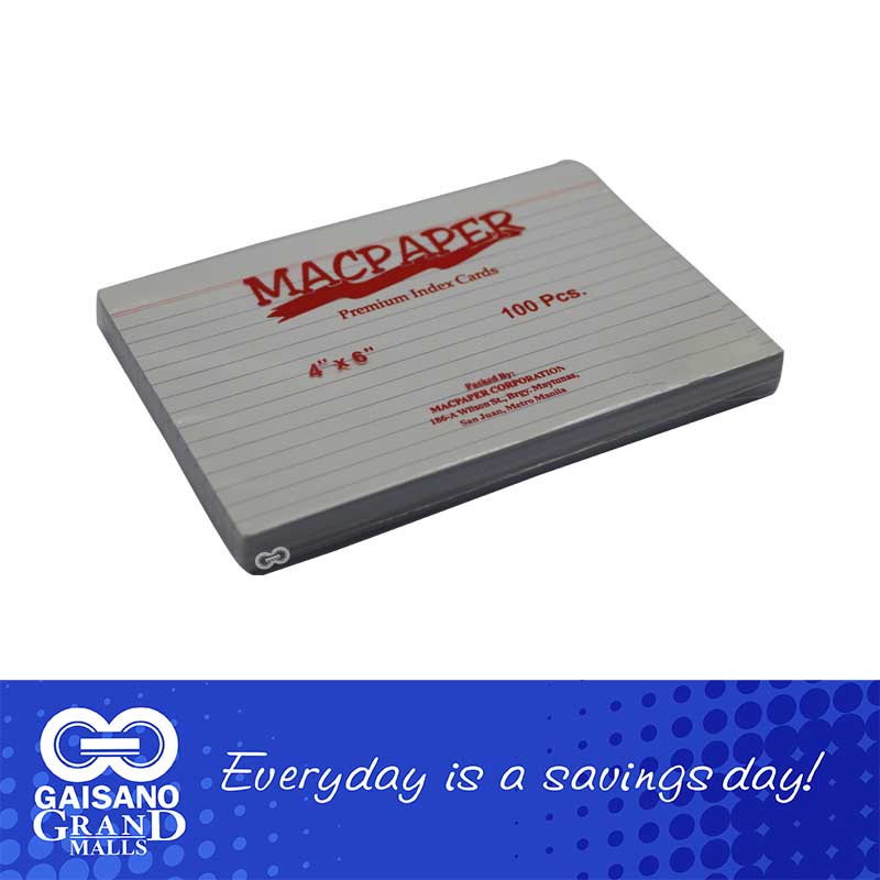 Premium Index Card in White, Index Card, School supplies 710 Gaisano