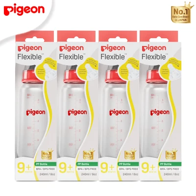 Pigeon RPP Red Bottle (L) 240ml Pack of 4