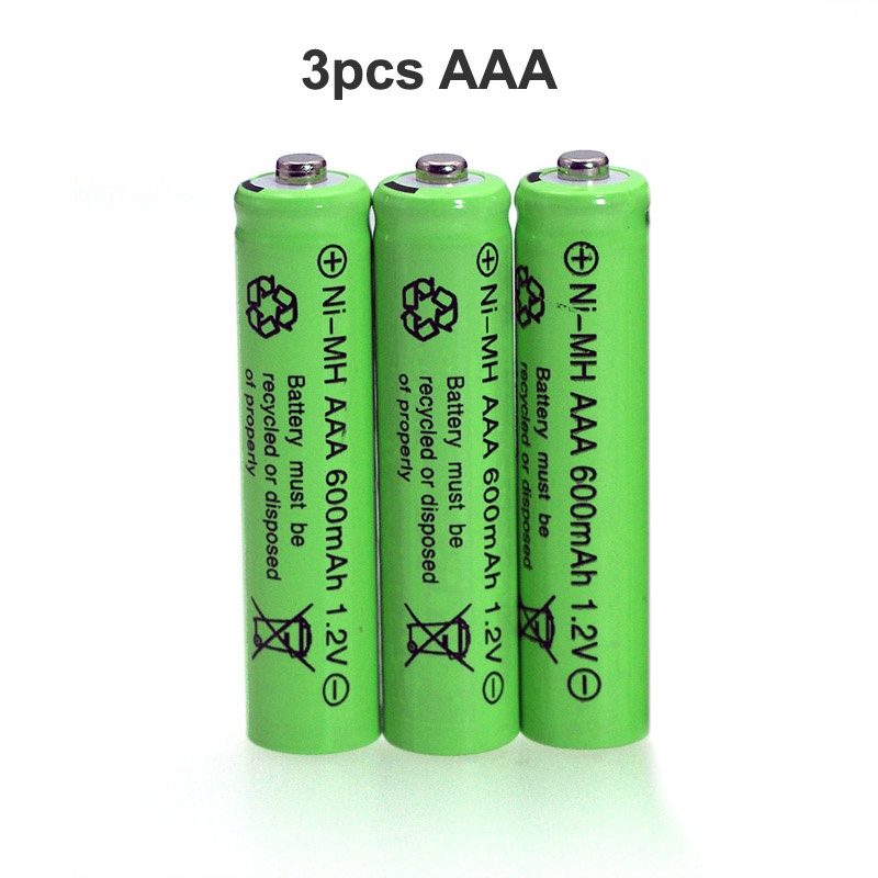 AAA 600mah 1.2V Rechargeable Recyclable Battery + Charger For Clock Toy