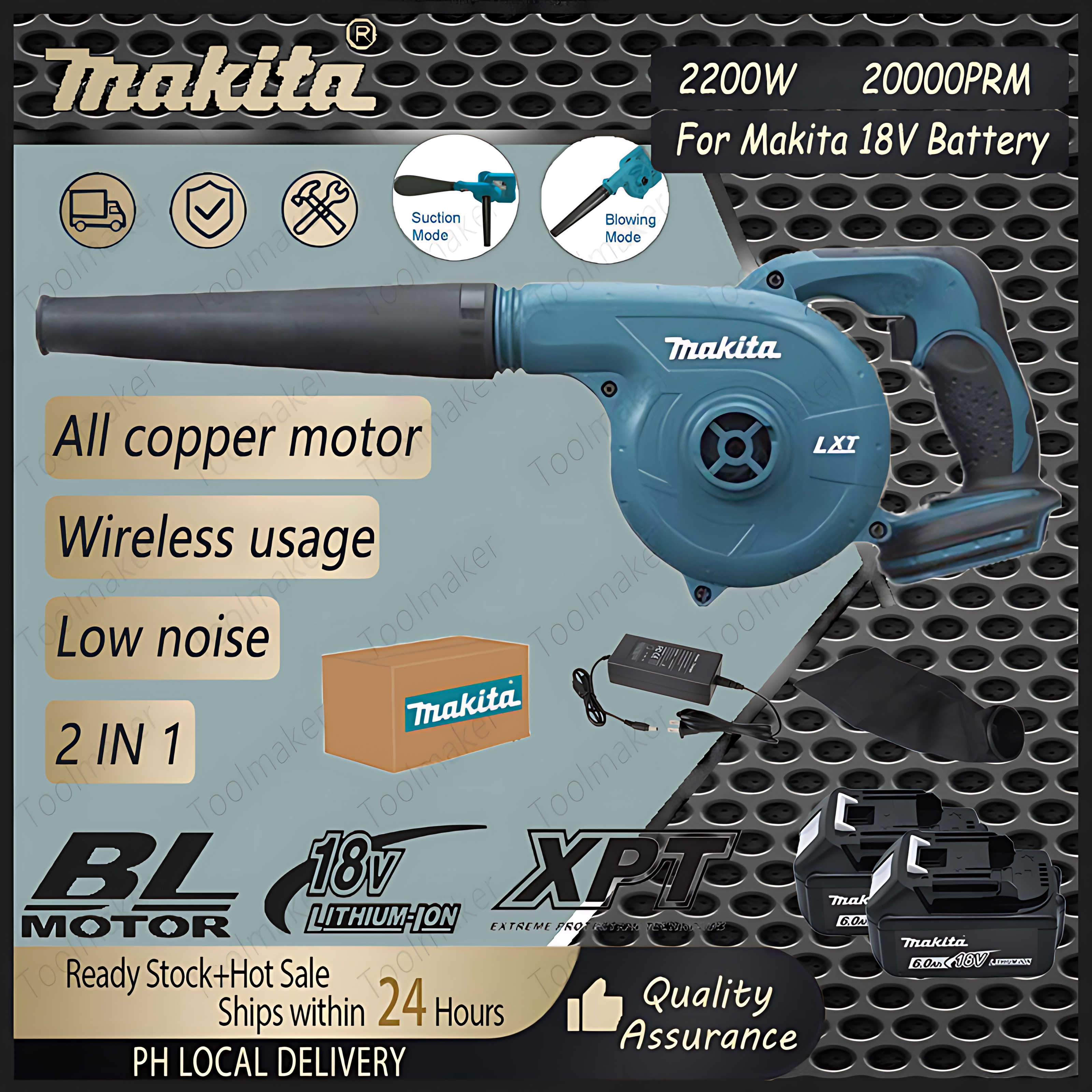 Makita Cordless Air Blower Heavy Duty Vacuum In Portable Dust