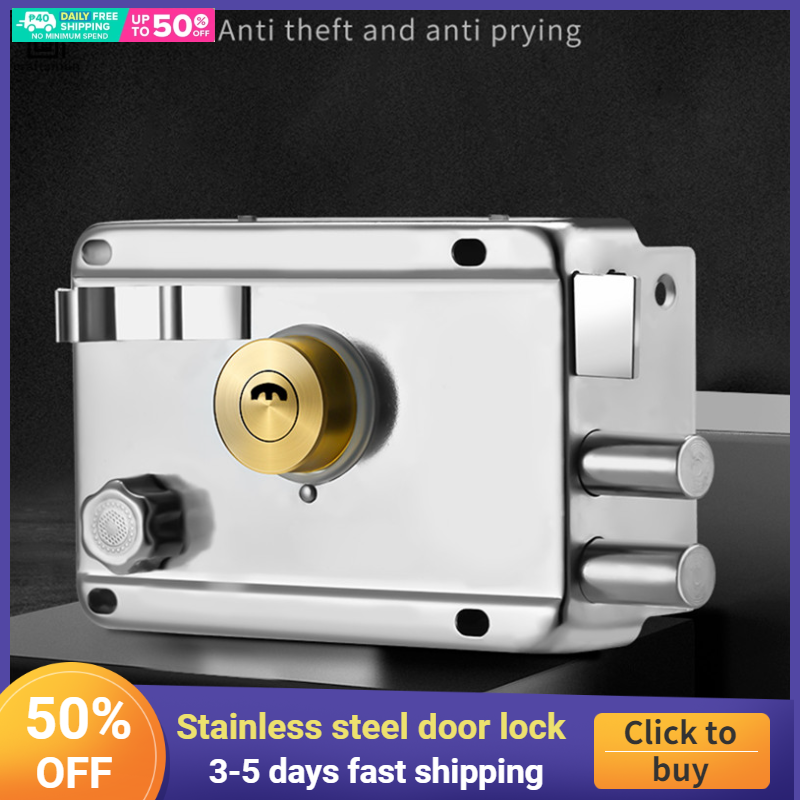 [Spot goods]Steel door Wooden door antitheft lock stainless steel door