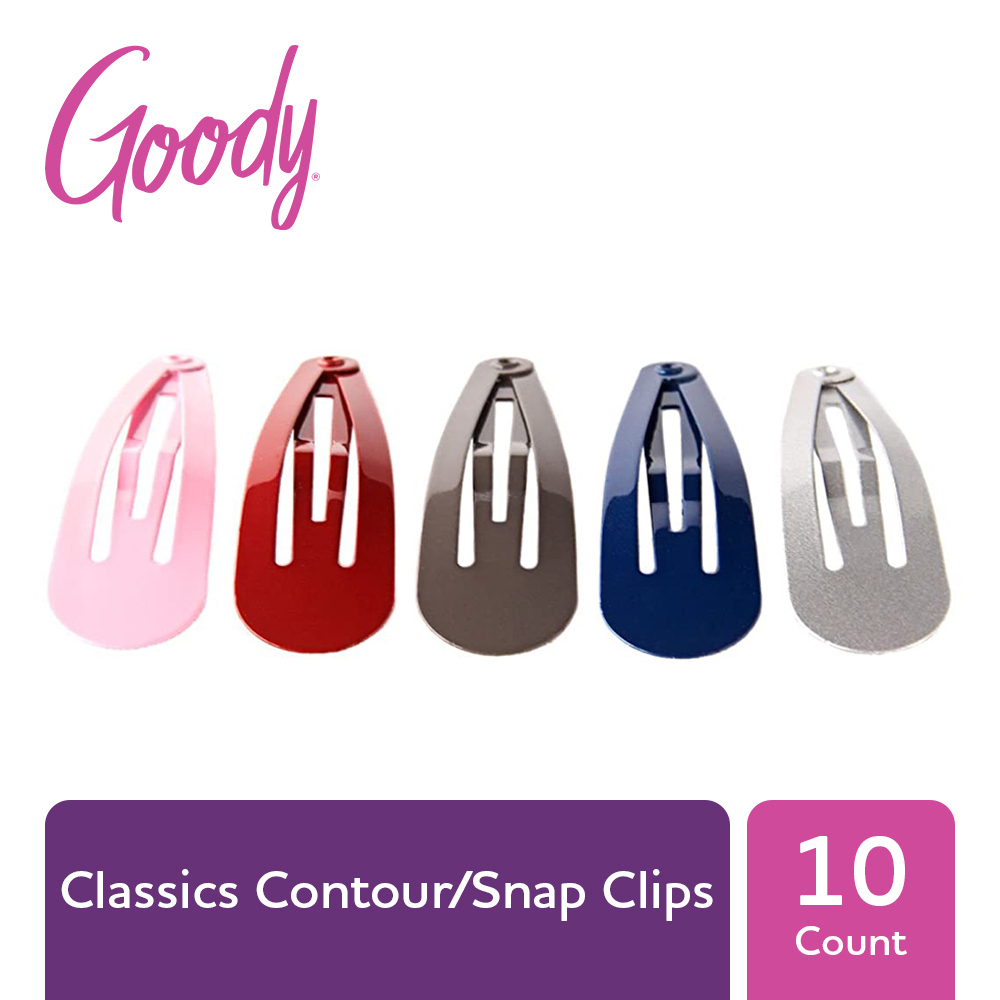 Goody Classics Contour/Snap Hair Clips, 10ct Lazada PH