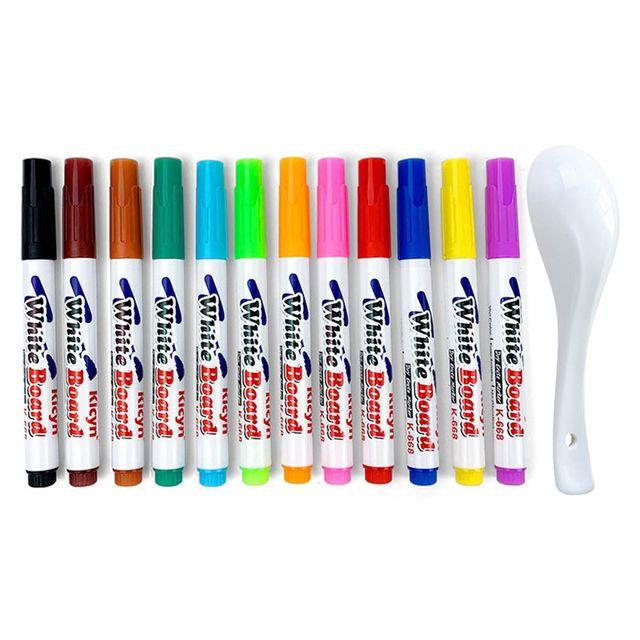 8/12 Colors Magical Water Painting Pen Whiteboard Markers