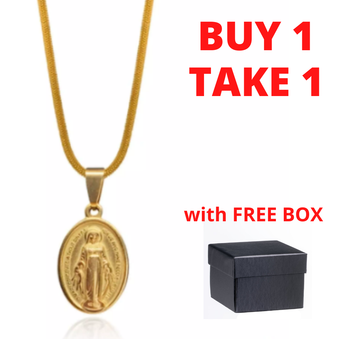 Immaculate Conception Necklace Gold 