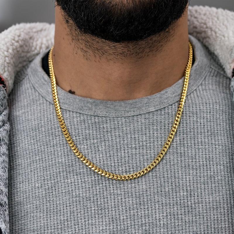 G WOLF 3mm Miami Cuban Link Necklace 