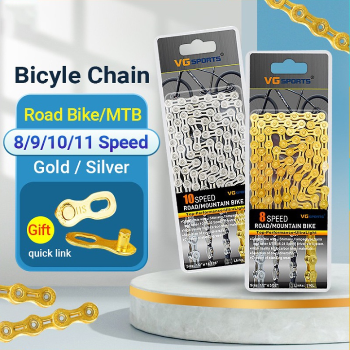 Ultralight Mountain Bike Chain 9 10 11 12 Speed High Strength Electroplated  Anti-rust Hollowed Out Road Bike Mtb Bicycle Chain