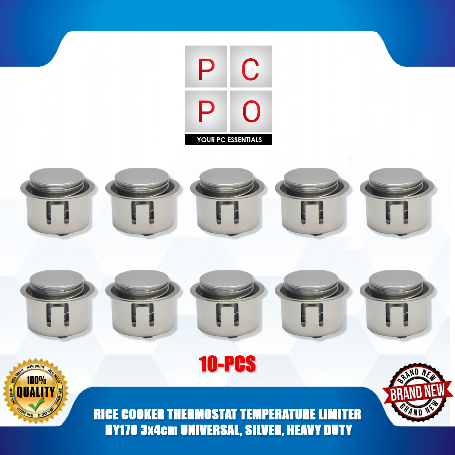 RICE COOKER THERMOSTAT TEMPERATURE LIMITER, HY170 3x4cm UNIVERSAL, SILVER, HEAVY DUTY Lazada PH