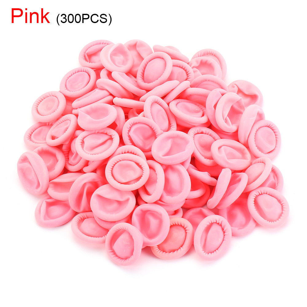 UC50A1ALX 100/300PCS Chống tĩnh điện Dụng cụ vẽ móng Mủ cao su Dùng một lần Che ngón tay Cũi ngón tay Đôi găng tay cao su Găng tay bảo vệ đầu ngón tay